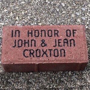 Lasting gifts: engraved brick